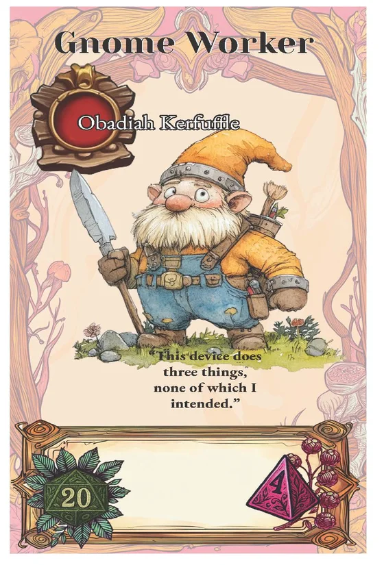 Capybara Worker card with a gentle smile
